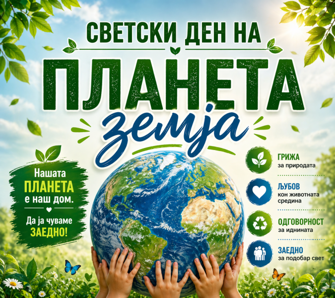 Светски ден на паланетата Земја – 22 Април!